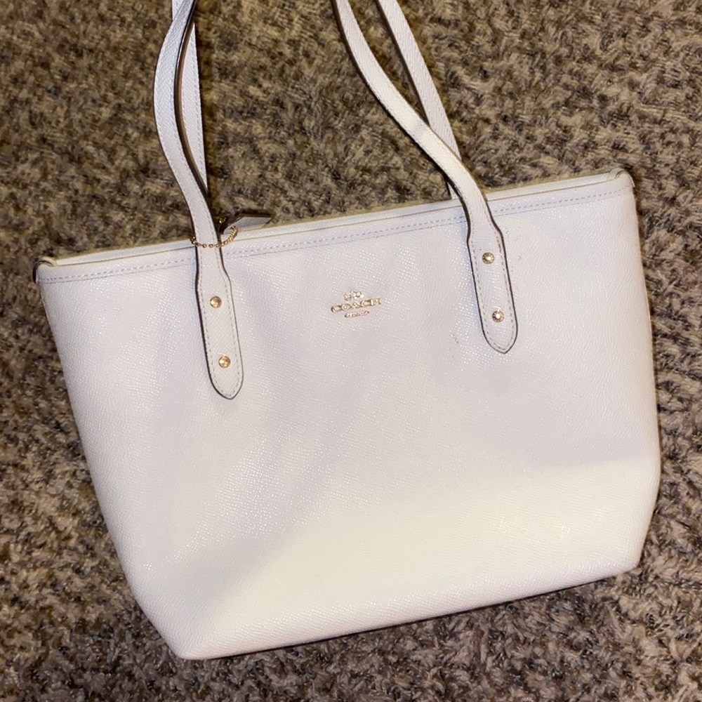 Cream Coach Mini Tote